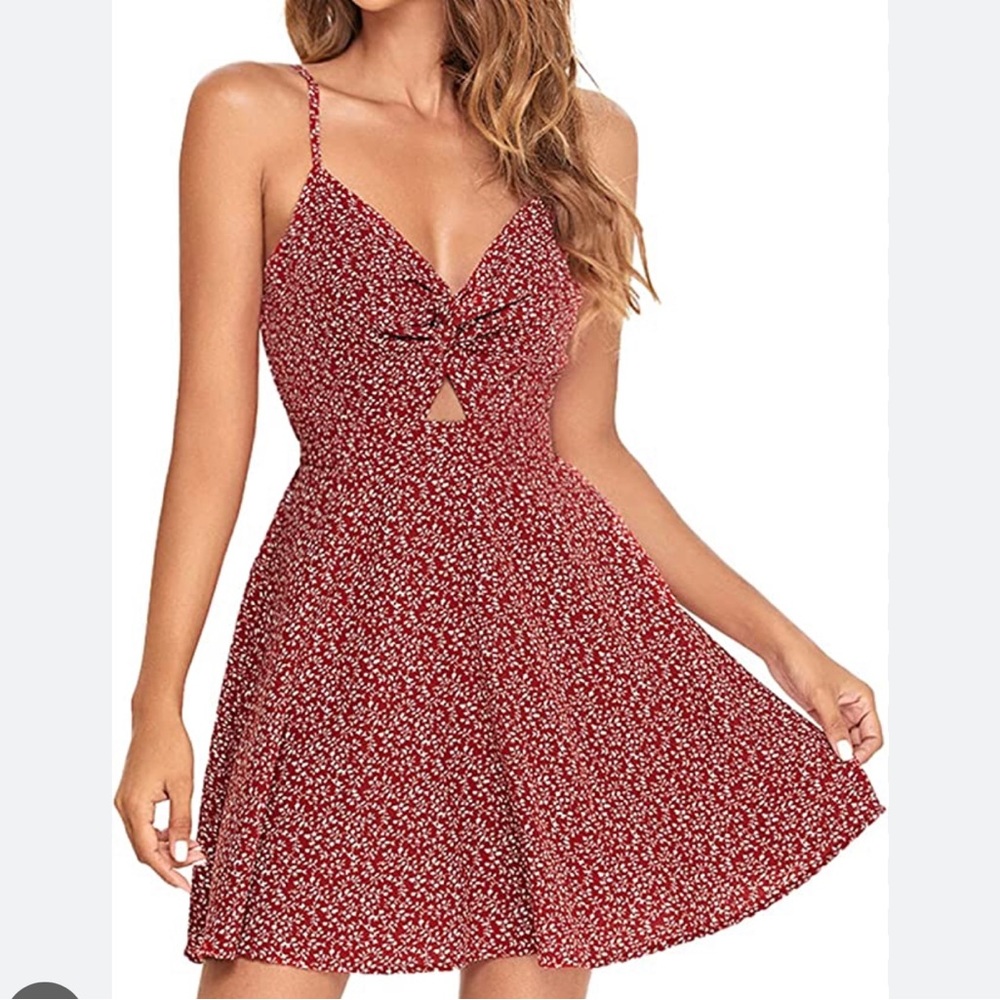 Red Fit and Flare Dress